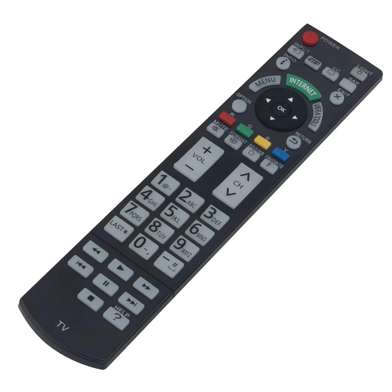 

Dependable-Replace N2QAYB000703 Remote For Panasonic TV TC-L42ET5 TC-P55VT50 TC-P50ST50 TC-L55ET5 TC-L55DT50 TC-L47ET5 TC-P55ST5