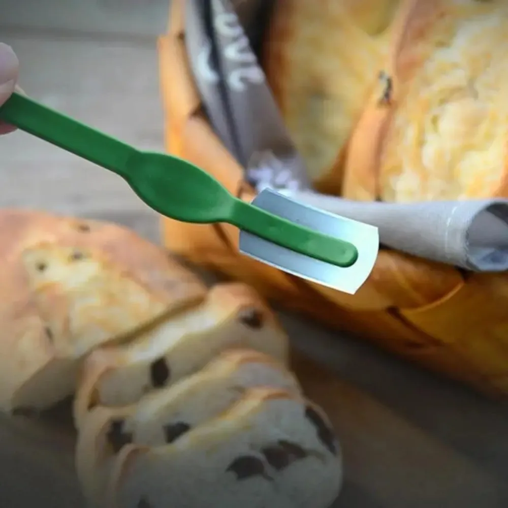 Curved Blades Dough Marker Stainless Steel Rustproof Bread Lame with Sheath Smooth Bread Razor Kitchen Scoring Tool