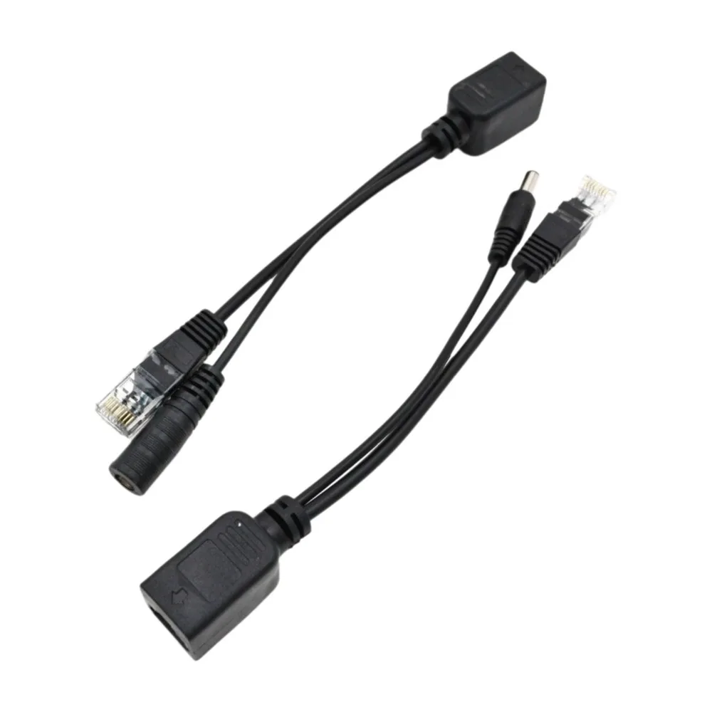 زوج سلك محول 12 فولت POE كابل مركزي أسود/أبيض محول POE مراقبة محول POE #1