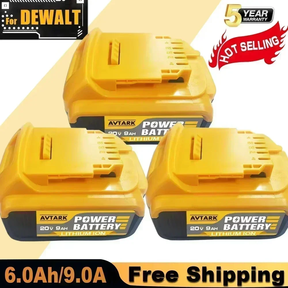 

DCB200 20V 12000mAh Lithium Replacement Battery For Dewalt 18V DCB184 DCB200 DCB182 DCB180 DCB181 DCB182 DCB201 DCB206