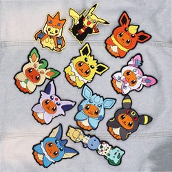 Cute Eevee Cos Patch Embroidered Patches for Clothing Cute Duck Turtle Patches Badges Iron on Patches for Clothes