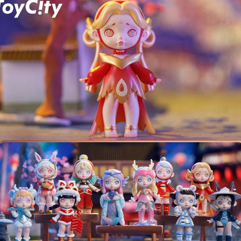 

Original Toycity Laura Chinese Style Series Surprise Blind Box Cartoon Designer Dolls Mistery Figure Kawaii Trendy Toys