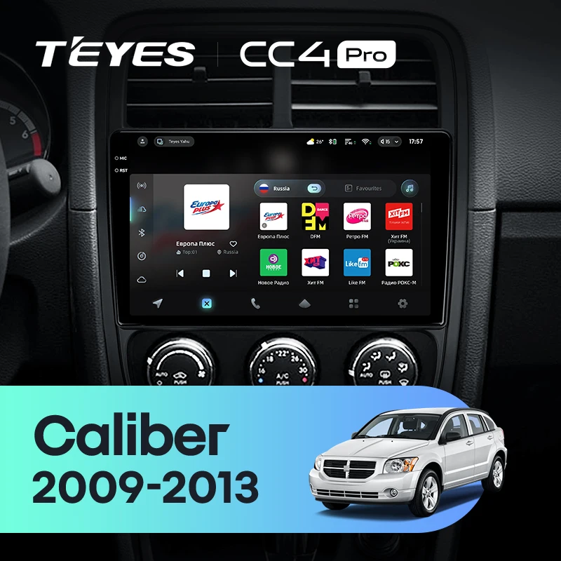 TEYES CC4 PRO For Dodge Caliber PM 2009 - 2013 CarPlay Radio Multimedia Stereo Car play Android Auto 2DIN Autoradio