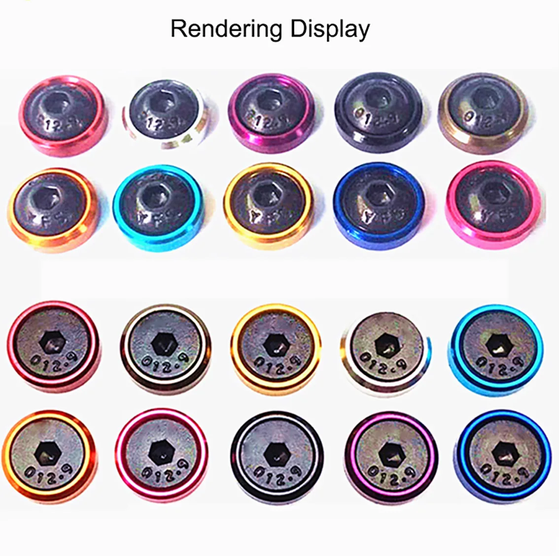 5 pezzi rondella in alluminio M2 M2.5 M3 M4 M5 M6 M8 guarnizione rondelle a testa svasata anodizzata colorata