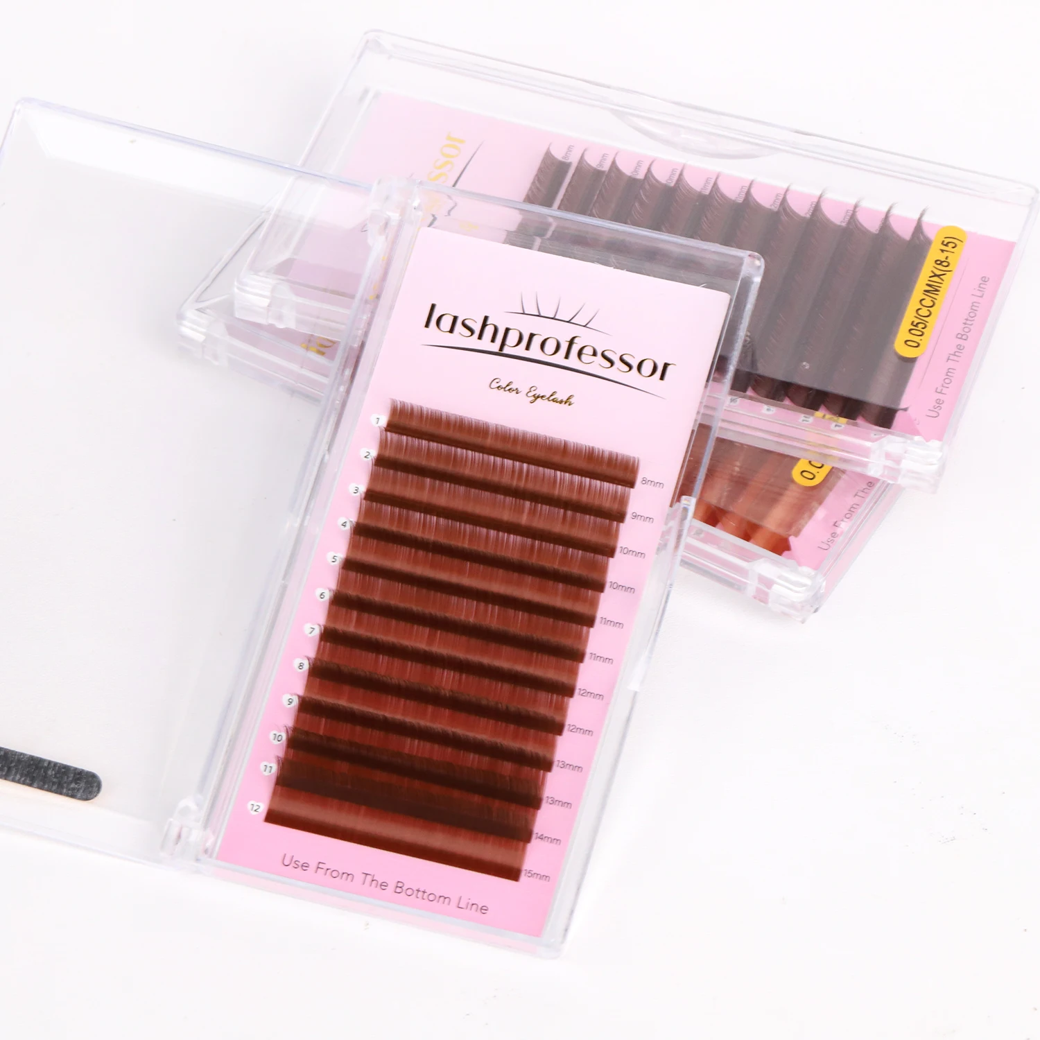 Brown Eyelashes Light/Medium/Dark Brown Colored Eyelashes Extension Faux Mink Color Eyelashes Colorful Eyelash Maquiagem Cilios