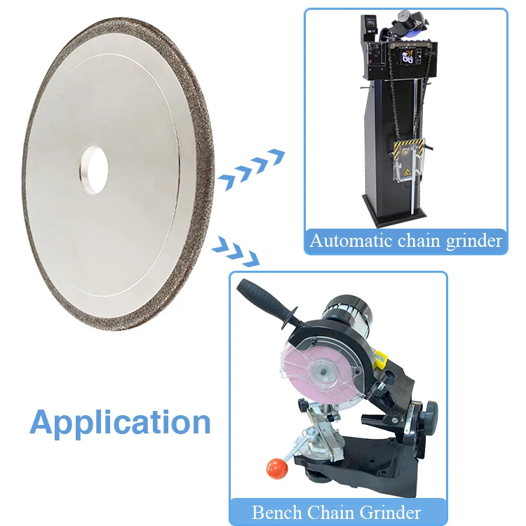145mm Electroplated CBN Grinding Wheel Chain Saw Teeth Sharpening Chain Saw Grinding Wheel  for  3/8