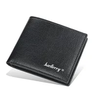 Men's Short PU Leather Wallets Vintage Purse Multi-functional Clutch Card Coin Holder