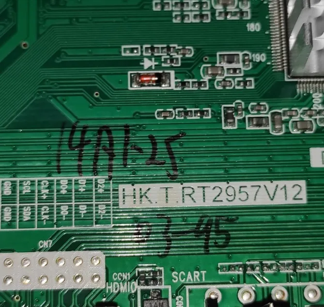 hk.t.rt2957v12 เมนบอร์ด LED TV ภาพถ่ายทางกายภาพ ทดสอบอย่างดี