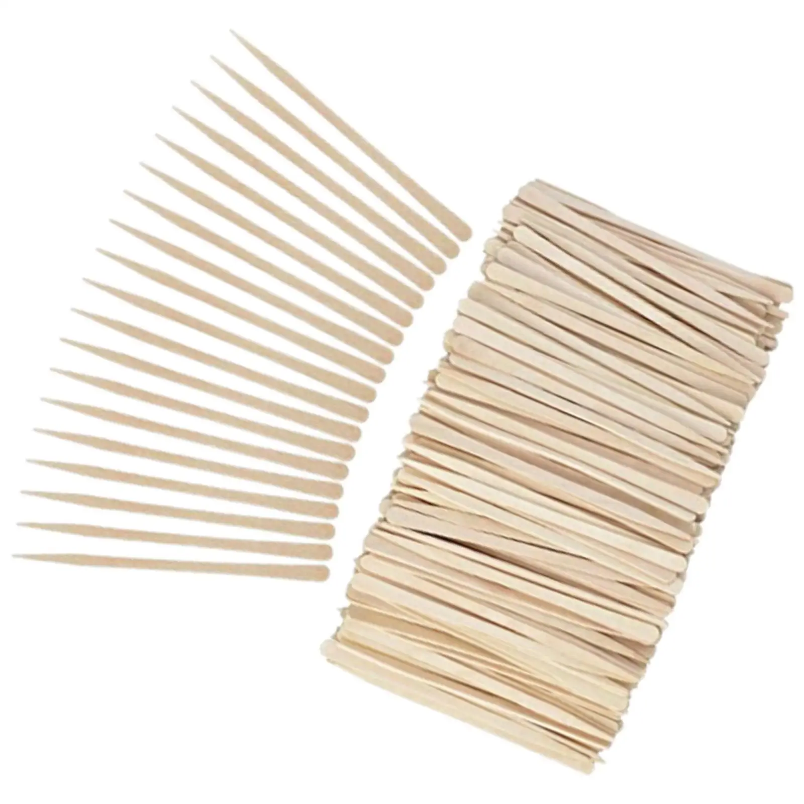 Wood Wax Spatulas Waxing Applicator Sticks Thin Head Face Body Hair Removal