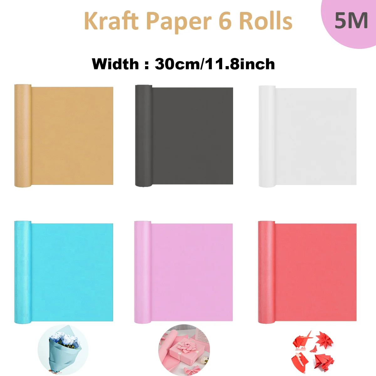 

kraft paper 30cm 5m Packing PaperEco Friendly Recycled Cushioning Wrapping Roll Alternative to Bubble Cushioning Wrap.