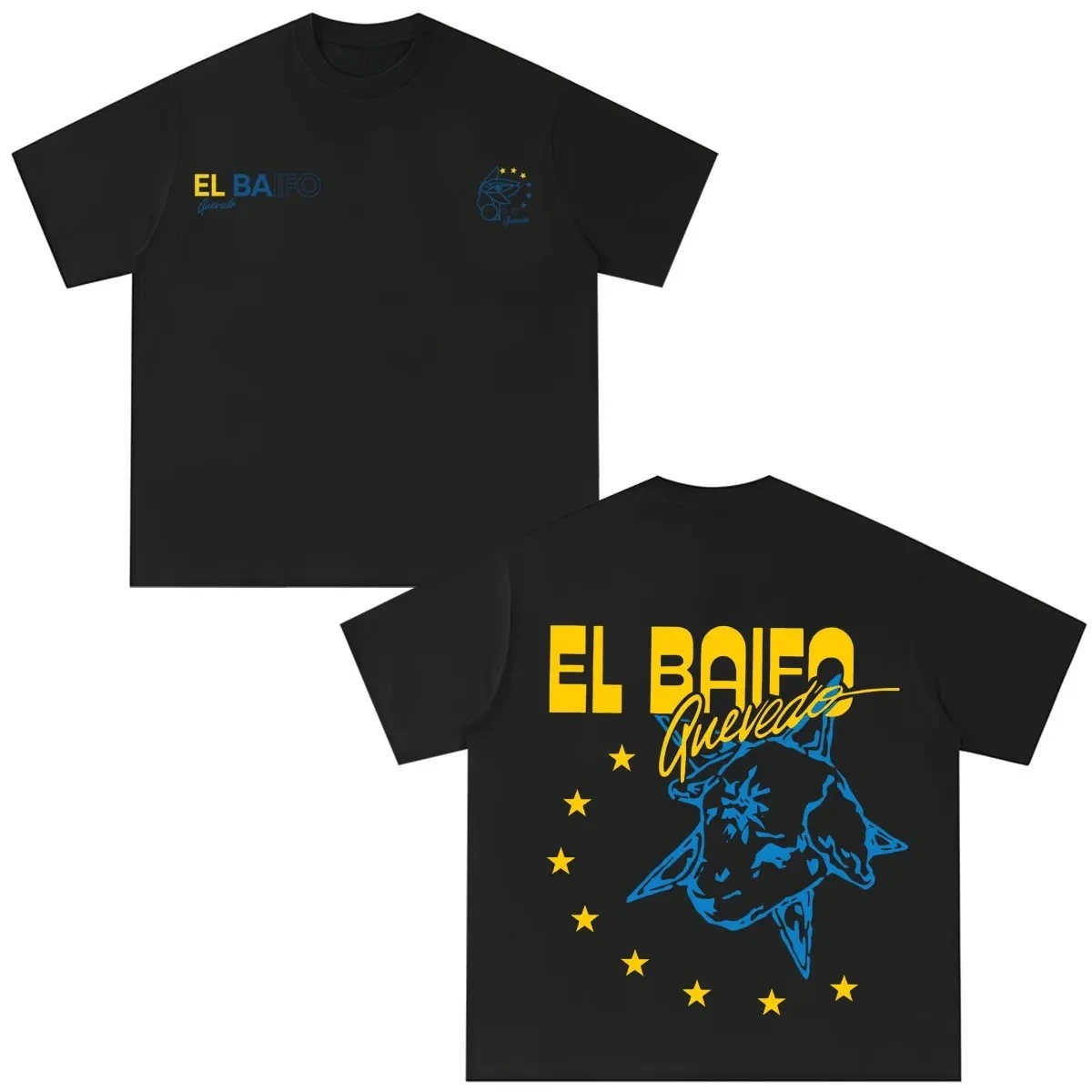 Camiseta Casual de Algodão para o Verão com Estampa do Álbum QUEVEDO EL BAIFO 2026 Tour, Moda Masculina e Feminina, Presentes para Fãs