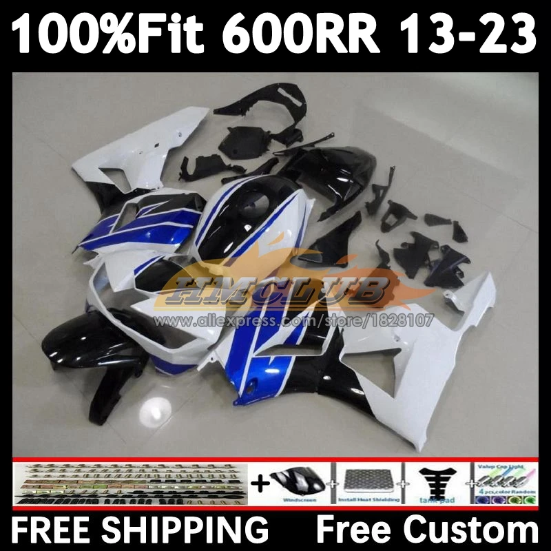 White Blue OEM Fairing For HONDA CBR600 CBR 600RR 600 CC F5 RR 63No.10 CBR600RR 13 2014 2015 2016 2017 2018 19 20 21 22 23 Kit