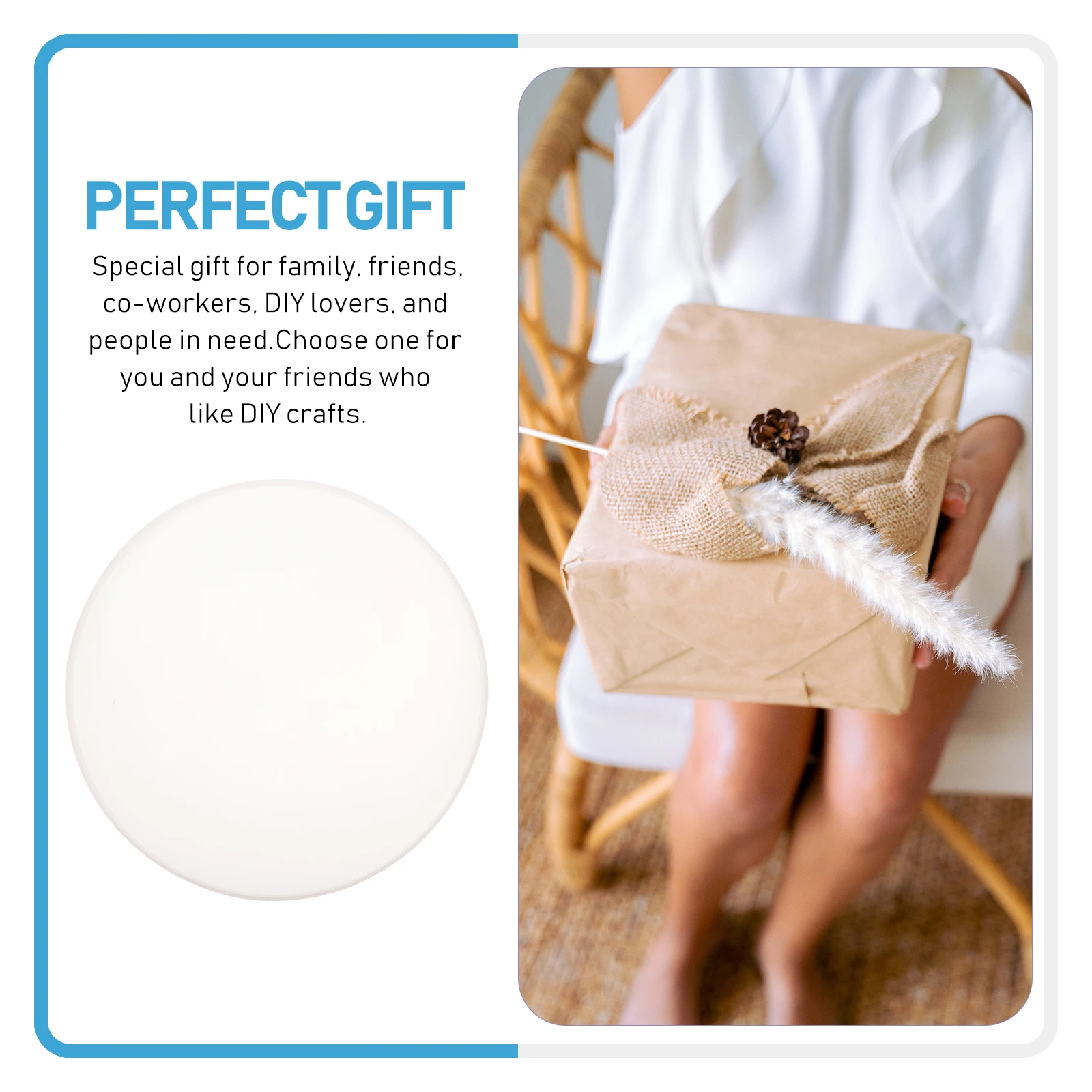 

Silicone Mold For Diy Coaster Making Craft Kit Epoxy Resin Cup Mat Mold Round Shape Non-Stick Heat Resistant Bpa Free