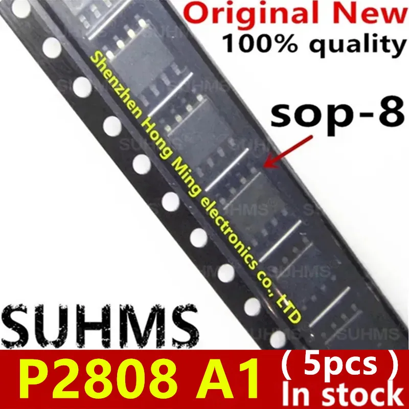 (5 piezas) 100% nuevo conjunto de chips P2808A1 P2808 A1 sop-8