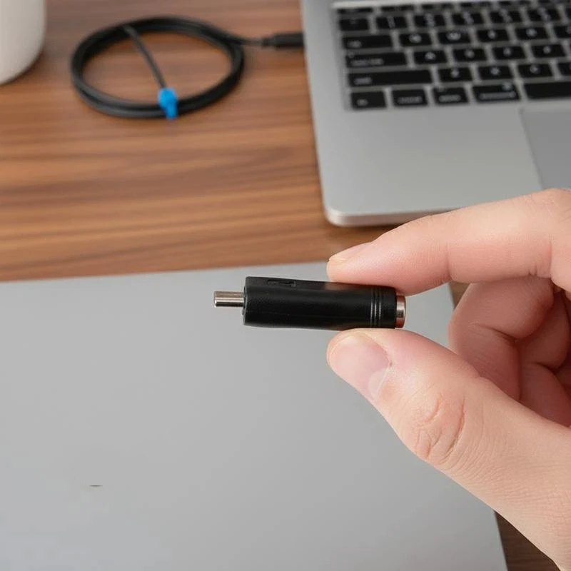 5.5x2.1mm Female to USB Type-C Male DC Power Adapter Converter 1PC Charging Connector