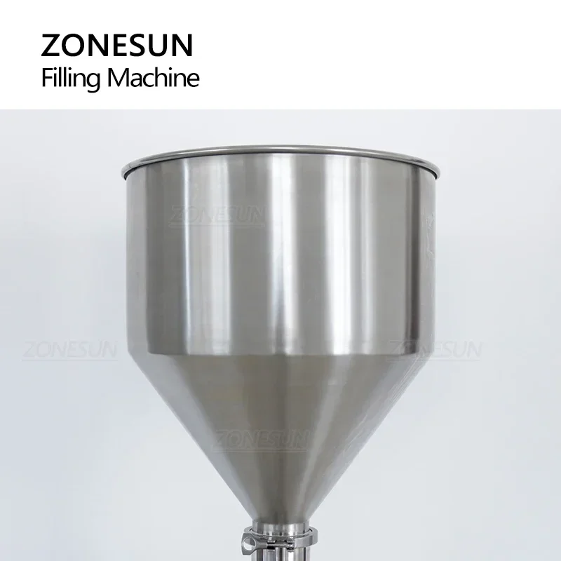 ZONESUN ZS-GT1V  Fully Pneumatic Alcohol Cream Gel Sauce Honey Paste Filling Machine