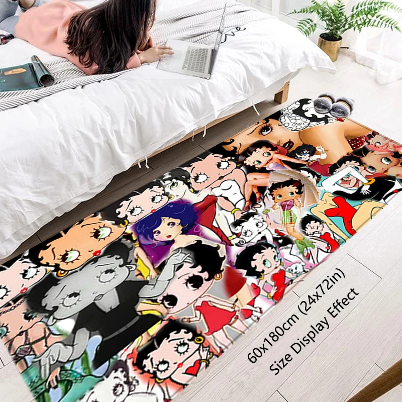 مدخل المنزل ممسحة Bettys Boops المدخل السجاد غرفة المعيشة السجاد القدم السجاد الحمام البساط الحصير عدم الانزلاق ديكور المنزل #1