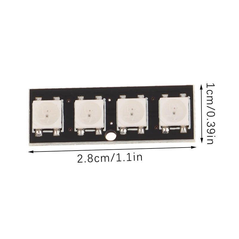 4 Bit WS2812 Light Bead Module Strip Light Bar Full-color Driving Slide Lamp Development Board Module SCM