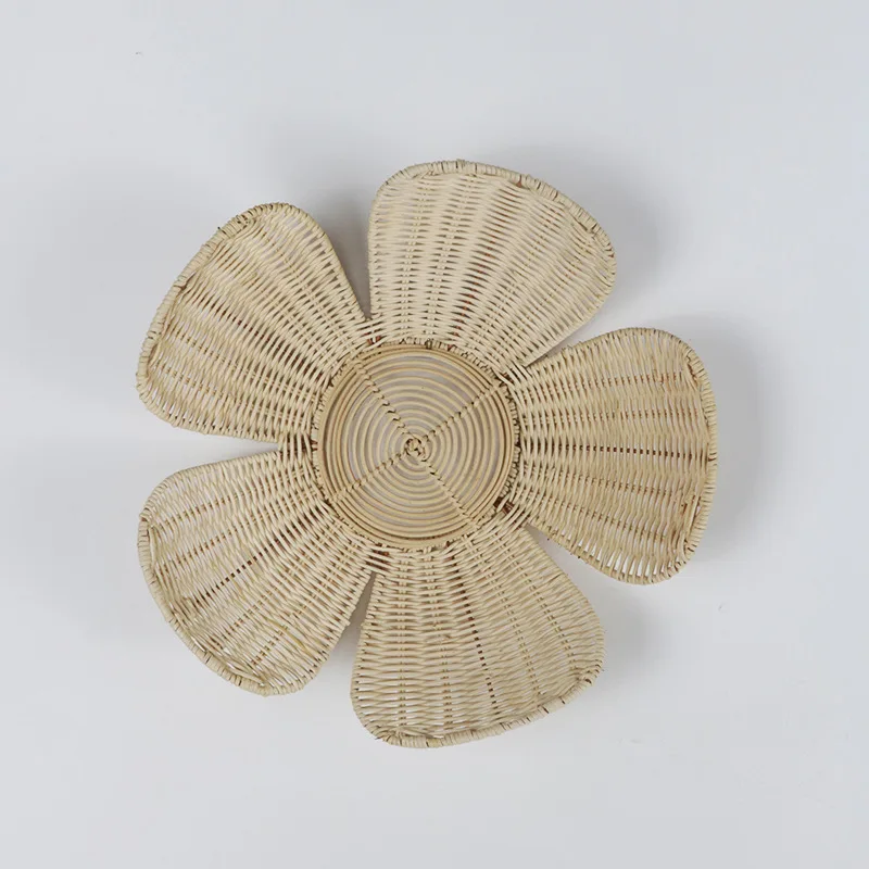 Nordic Flowers Ins Wall Decoration Vine Weaving Homestay Wall Pendant Flower Living Room Photography Wall Decoration