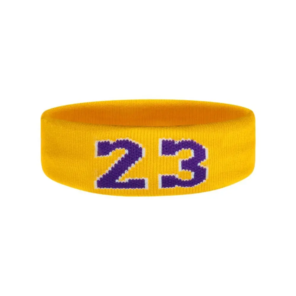 

Gym Sweat-Absorbent Basketball Headband Elastic Breathable Sports Headband Cotton Soft Running Headband Tennis