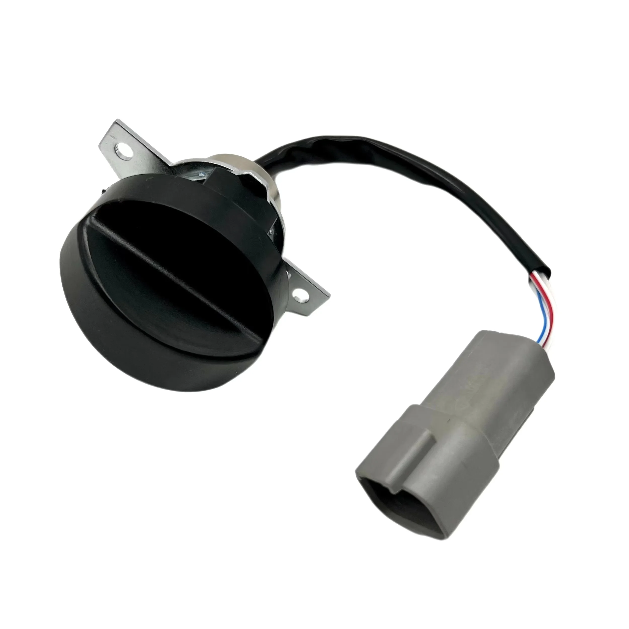 

High Quality Throttle Knob Switch Replacement Excavator Throttle Motor Rotary Switch for Yuchai 3 Pin Interface