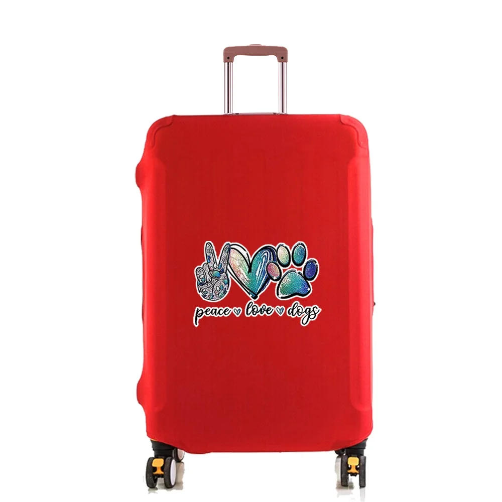 Luggage Suitcase Cover Protector Elastic Dust Case18~28 Inch Travel Protective Cover  2022 Travel Accessories  Footprints Print