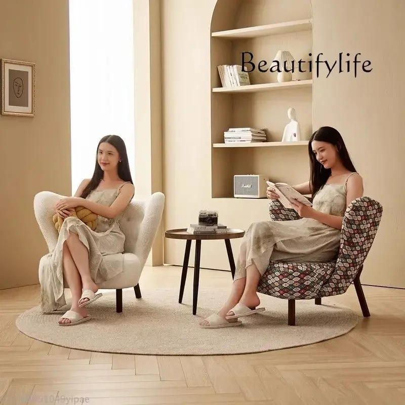 Retro Lazy Lounge Chair Little Petra Sofa Chairs Living Room Furniture Accent Chair High Density Sponge Filling