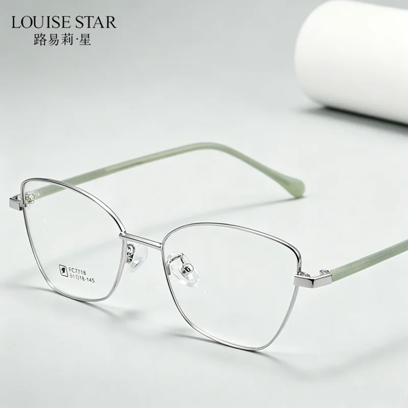 Fashion butterfly shaped women's glasses frame photochromic reading mirror alloy 0-degree multifunctional reading glasses