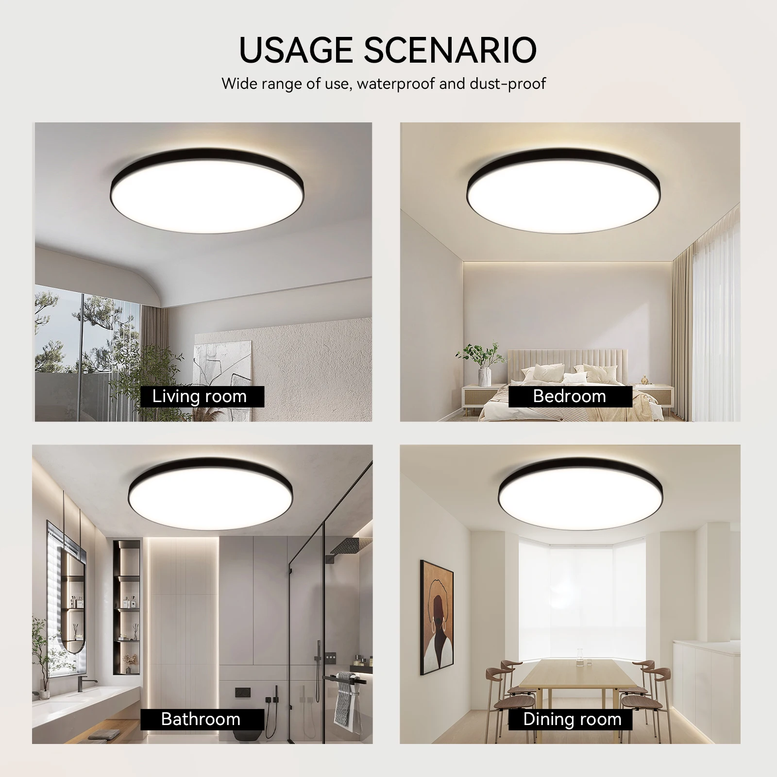 Lámpara de techo LED con Control remoto, candelabro moderno, brillo inteligente, regulable, accesorio de iluminación para sala de estar y el hogar