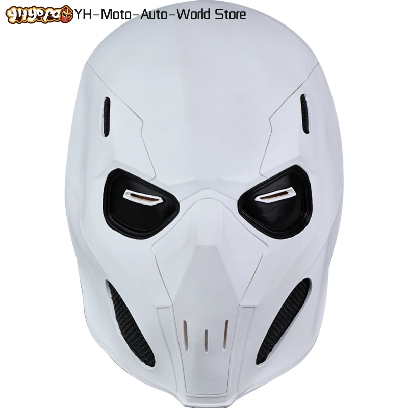 Máscara Taskmaster de látex para Cosplay, máscaras Thunderbolts para adultos, Anthony Tony, casco blanco de cabeza completa, máscaras y accesorios para gafas