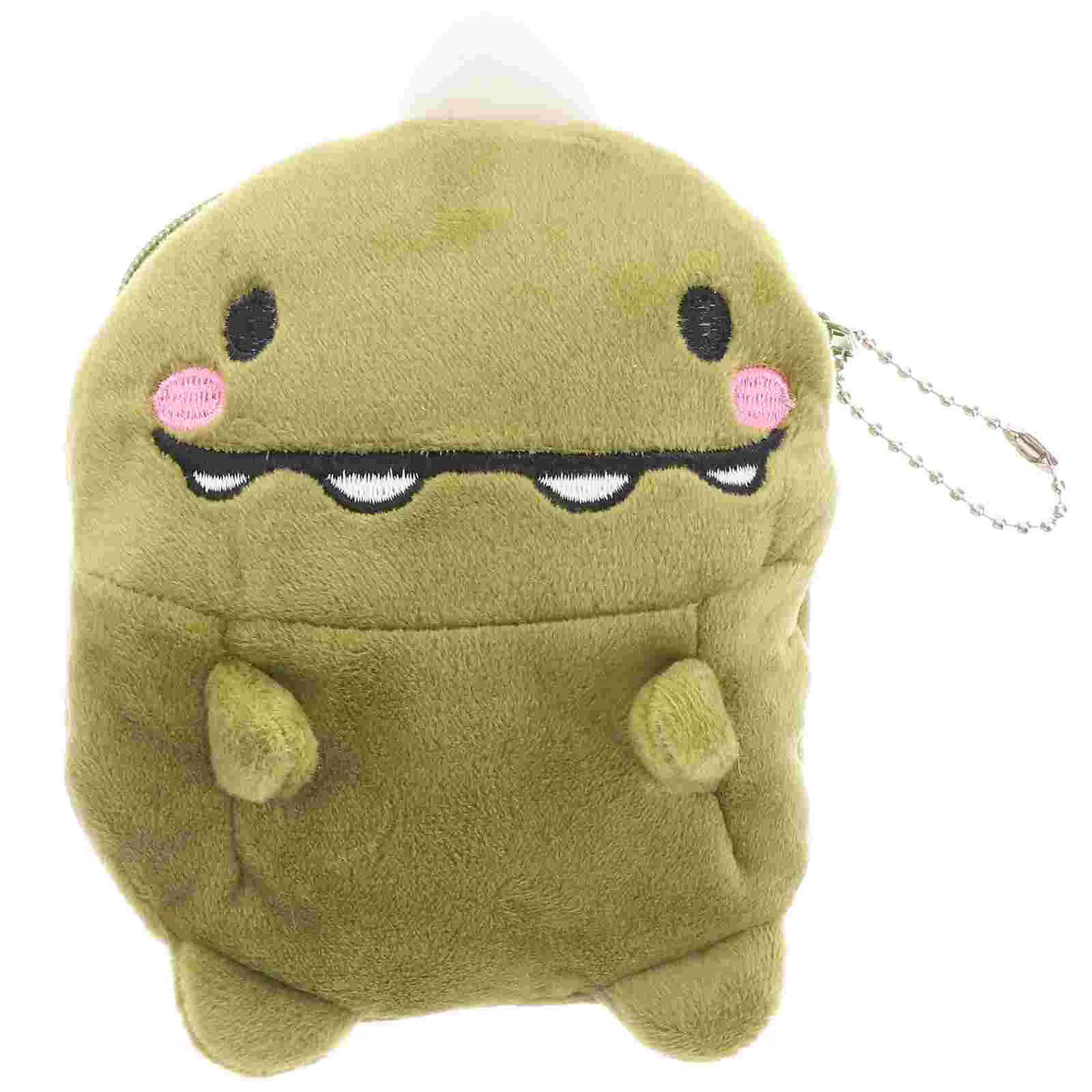 

Purses Coin Earphone Cartoon Change Pouch Cash Bag Green Zipper Holder Mini Wallet Miss