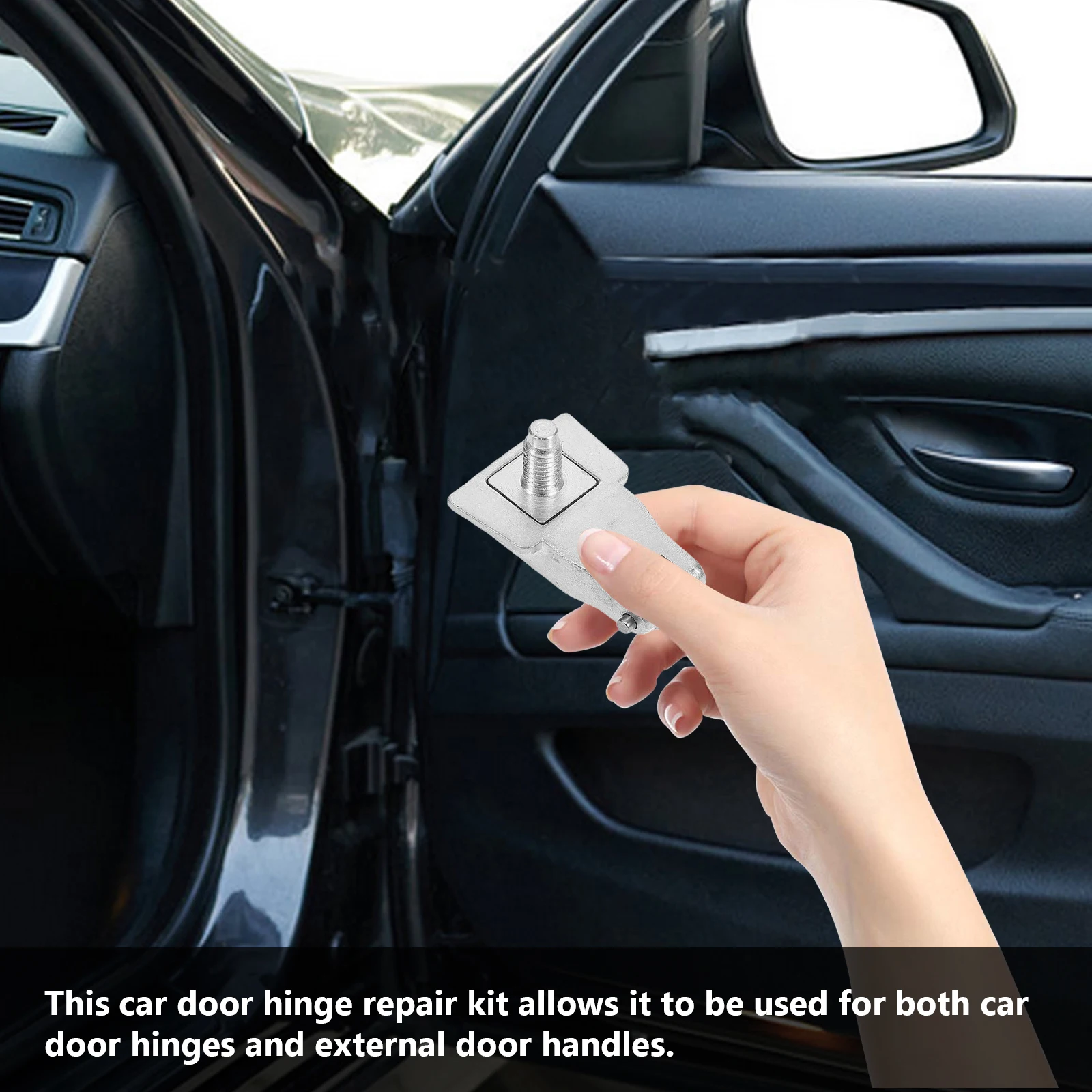 

Door Hinge Repair Tools Handle Kit Car Accessories Silver Automotive Modern Sturdy Construction Easy Use Wide Applications Door