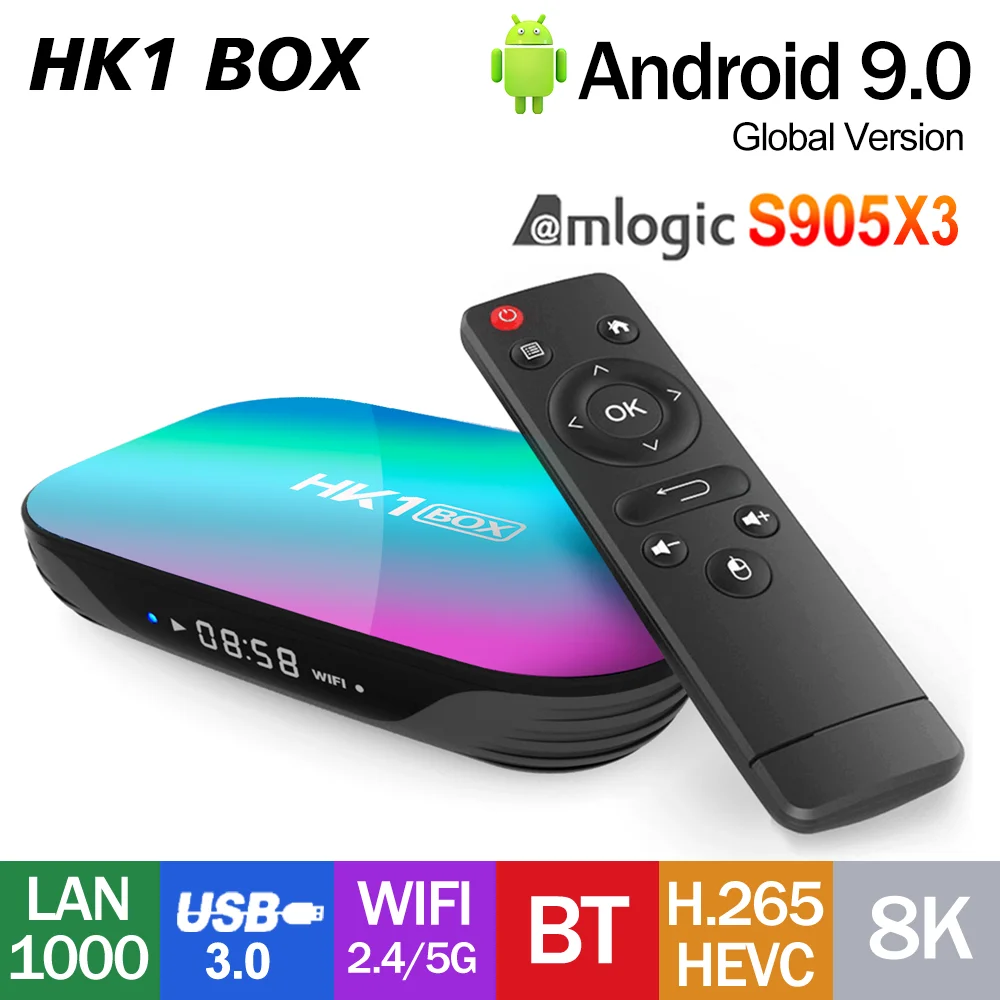 HK1 BOX S905X3 TV Box 4GB 64GB