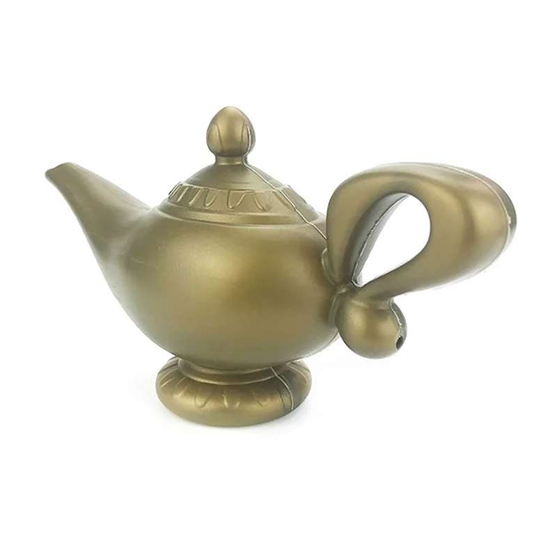 Plastic Costume Fixtures Aladdin Lamp Halloween Christmas Shape Teapot Cartoon Genie Lamp Home Party Decorations