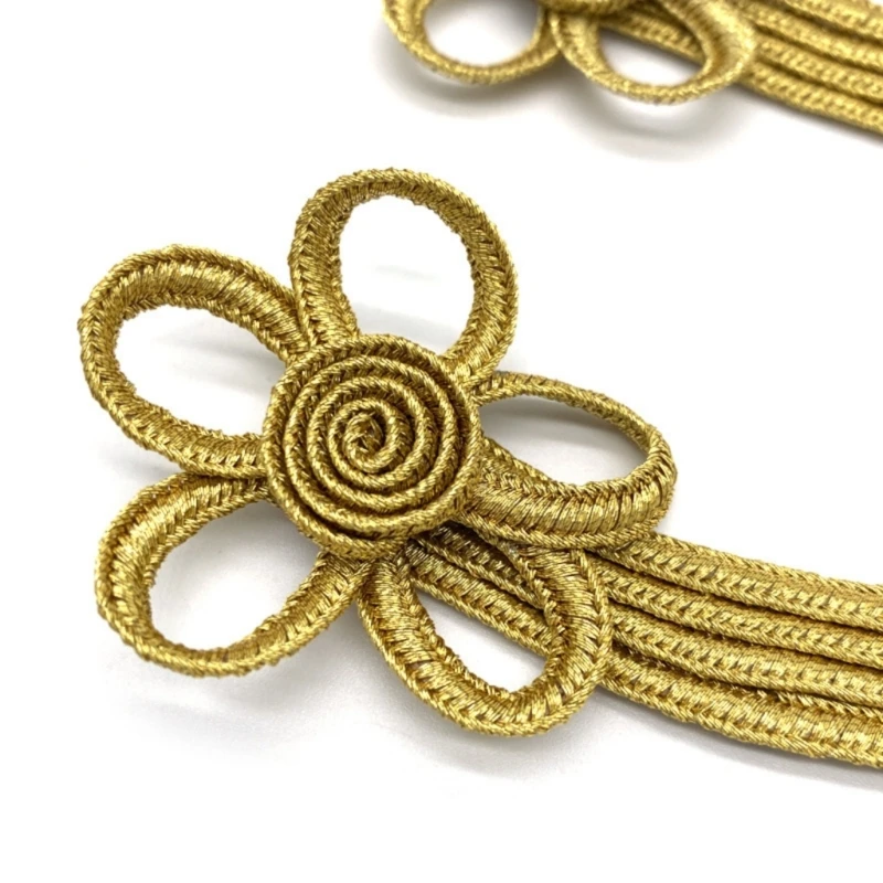  Sew On Chinese Knot Closures, Two Pack Cord Buttons for Fabric Trim