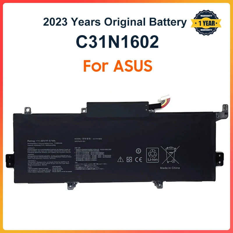 C31N1602 Battery For ASUS Zenbook U3000 U3000U UX330 UX330U UX330UA UX330UA-1A UX330UA-1B UX330UA-1C 0B200-02090000