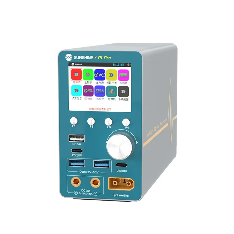 

Интеллектуальный измеритель мощности SUNSHINE P1 Pro DC 28В 6А с отображением формы волны, защитой от короткого замыкания, функцией точечной сварки, быстрой зарядкой QC/PD и питанием при загрузке