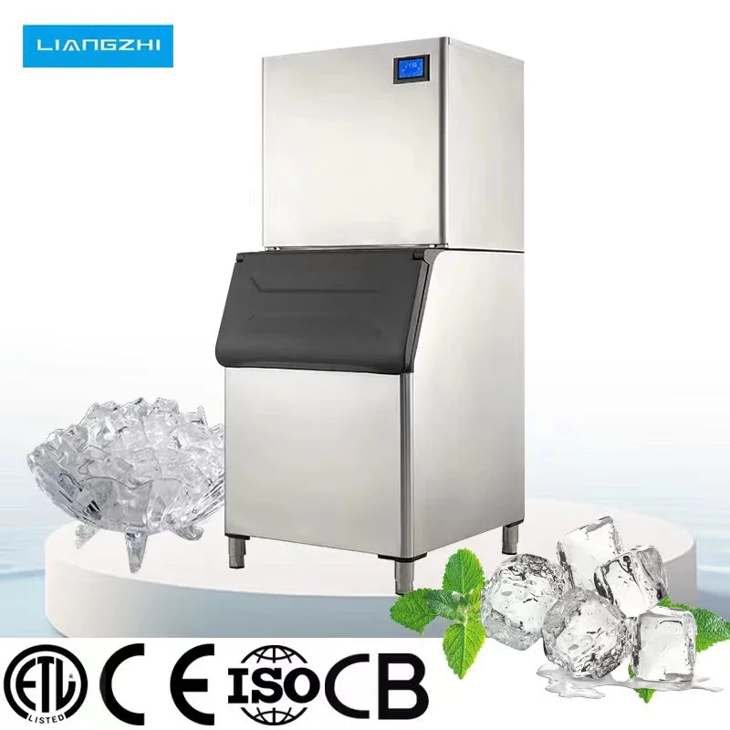 1000 Automatic Large Capacity Water Cooling 500kg 24Hours Cube Ice Maker Machine Suppliers For Drinks