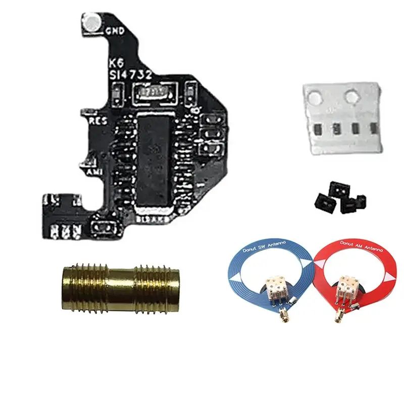 

A11I SI4732 Коротковолновый модуль модификации + 2Xпонская антенна + кабель для программирования для Quansheng UVK5/UVK6 DIY Комплект коротковолновых модулей