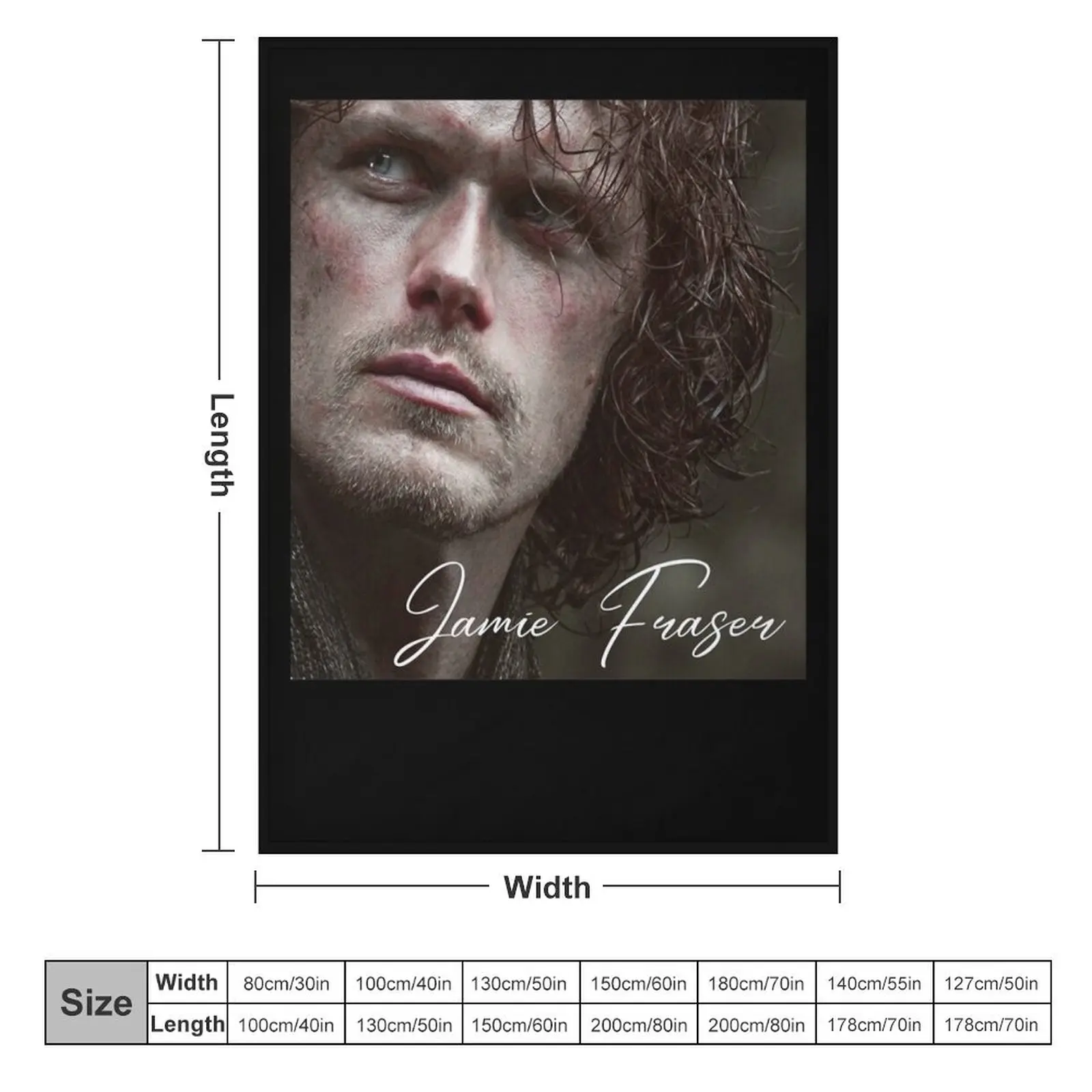 Gifts For Women Jamie Fraser Outlander Gifts For Everyone Throw Blanket Vintage Luxury Designer Cute Blankets