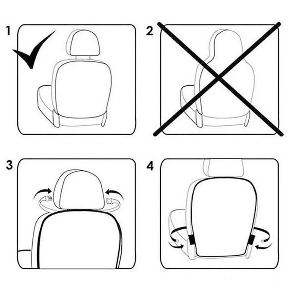 New PVC Anti Kick Pad Transparent Anti Mud Car Seat Cover Anti Dirt Back Protectors Car Accessories