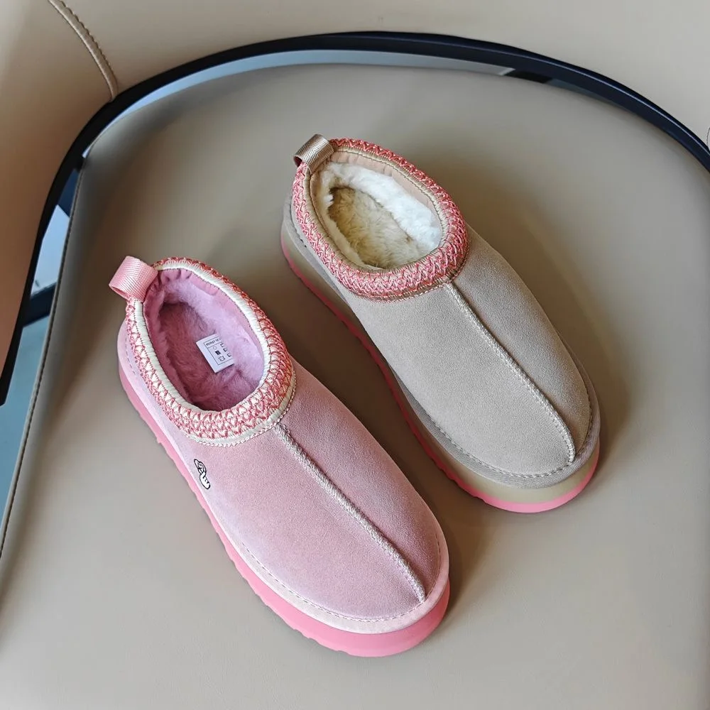 2025 New Australia Winter design mini snow boots Cow Suede Leather Women classic  Brand Ankle boots outdoors comfy sheep fur