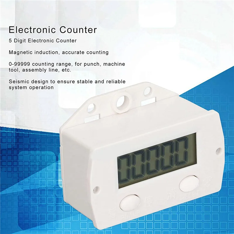 Promotion! 3X 5 Digit Electronic Digital Display Counter Proximity Industrial Magnetic Sensor Switch Punch Counter B
