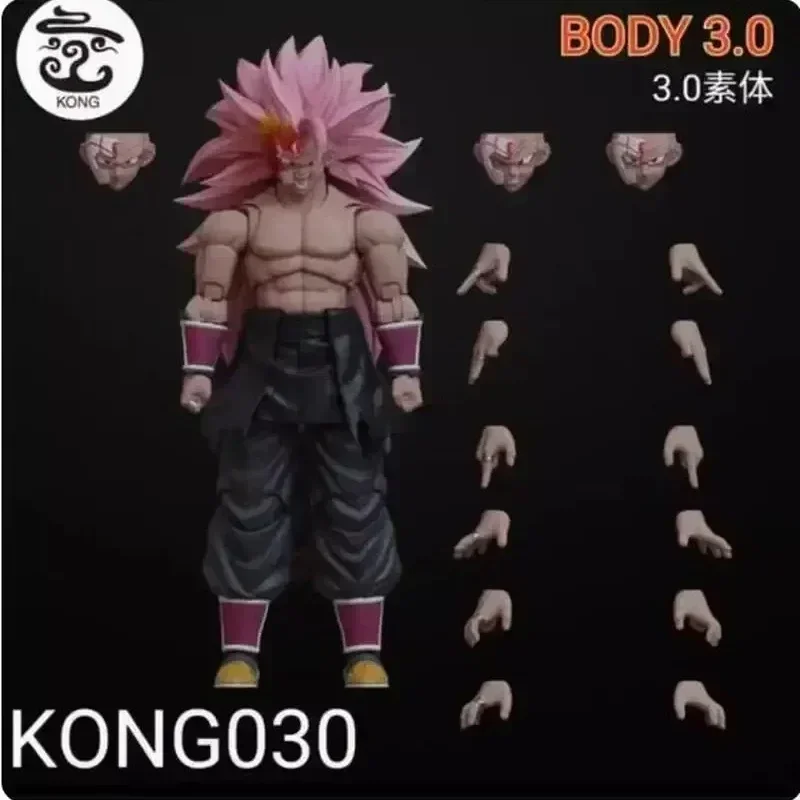 Dragon Ball Action Figure Brinquedos, Estúdio Beast Warrior, Ssj3 Mask Goku, Shf Preto, Estatueta Sh, Cabelo Rosa, 030 031 032