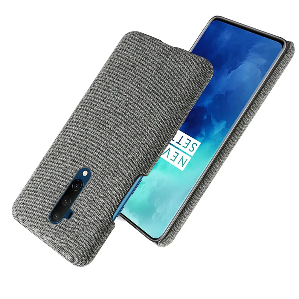 Cloth Cases For Oneplus 7 Pro 7T Pro Case Slim Retro Cloth Hard Phone Cover for One plus 7pro 7Tpro 1+7pro 1+7tpro Oneplus7pro