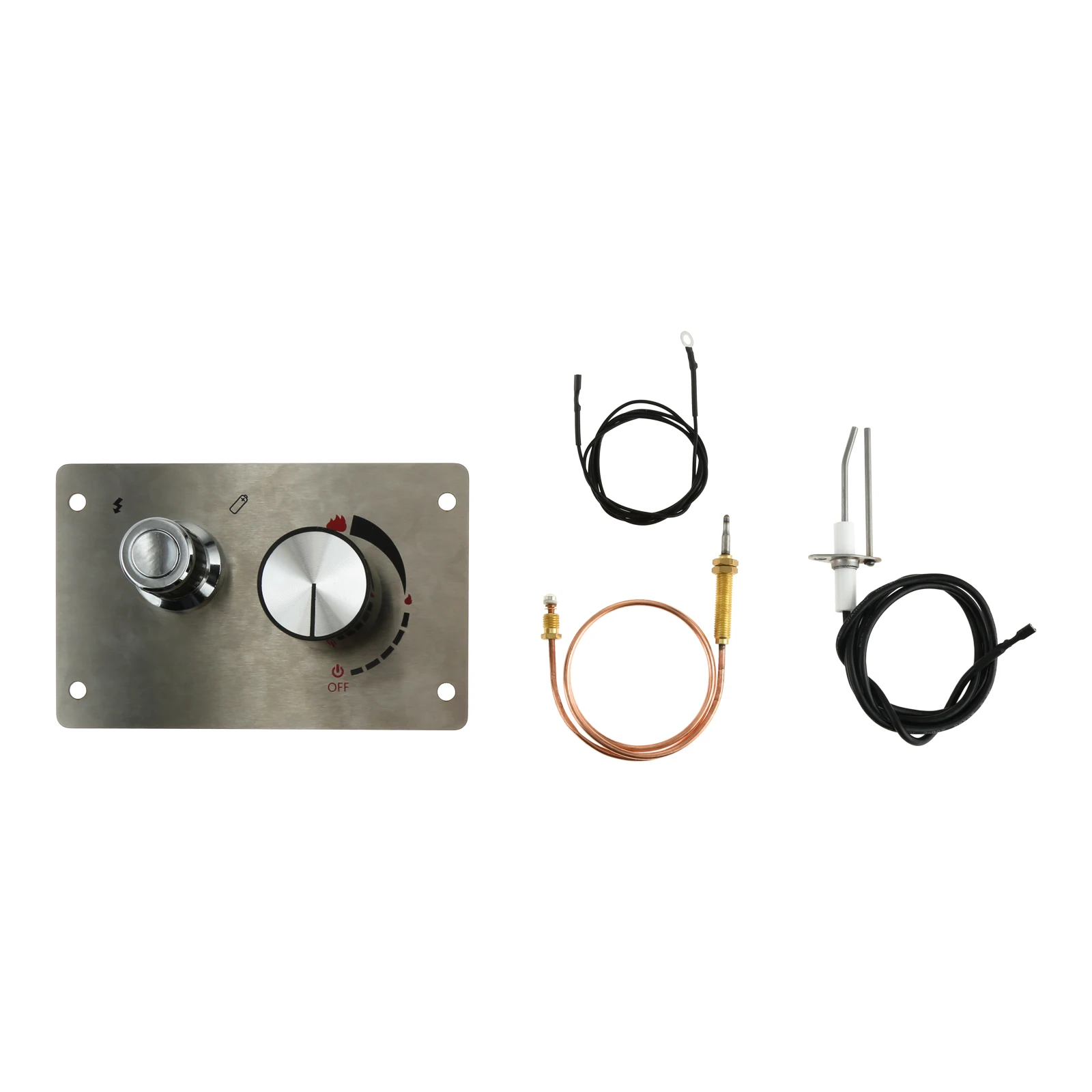Fire Pit Gas Burner Flame Failure Safety Valve Kit Stainless Steel Control Panel Kit Gas Control Safety Valve Replacement Kit