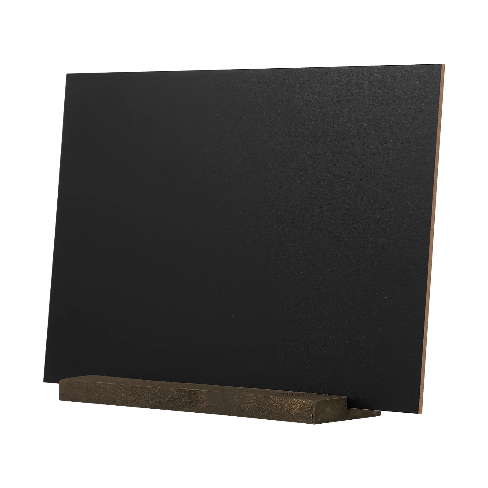 Mini Double Sided Chalkboard Tabletop Sign with Wood Base Blackboard Message Display for Wedding Bar Restaurant Counter
