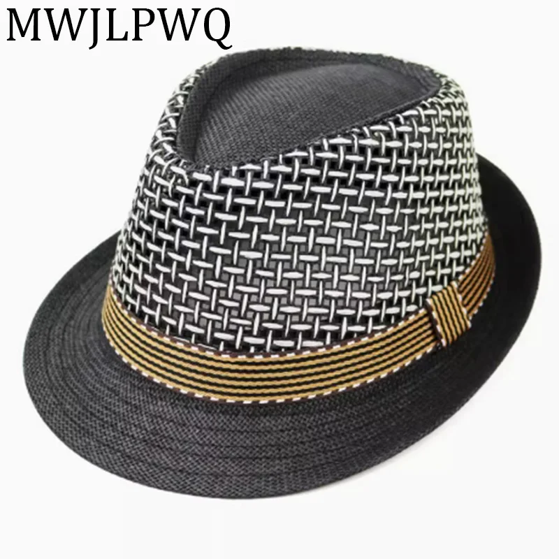 

MWJLPWQ Sunshade Parent-child Cap 2025 Summer New Ventilative Mesh Fashion England Unisex Casual Straw Hat 010518