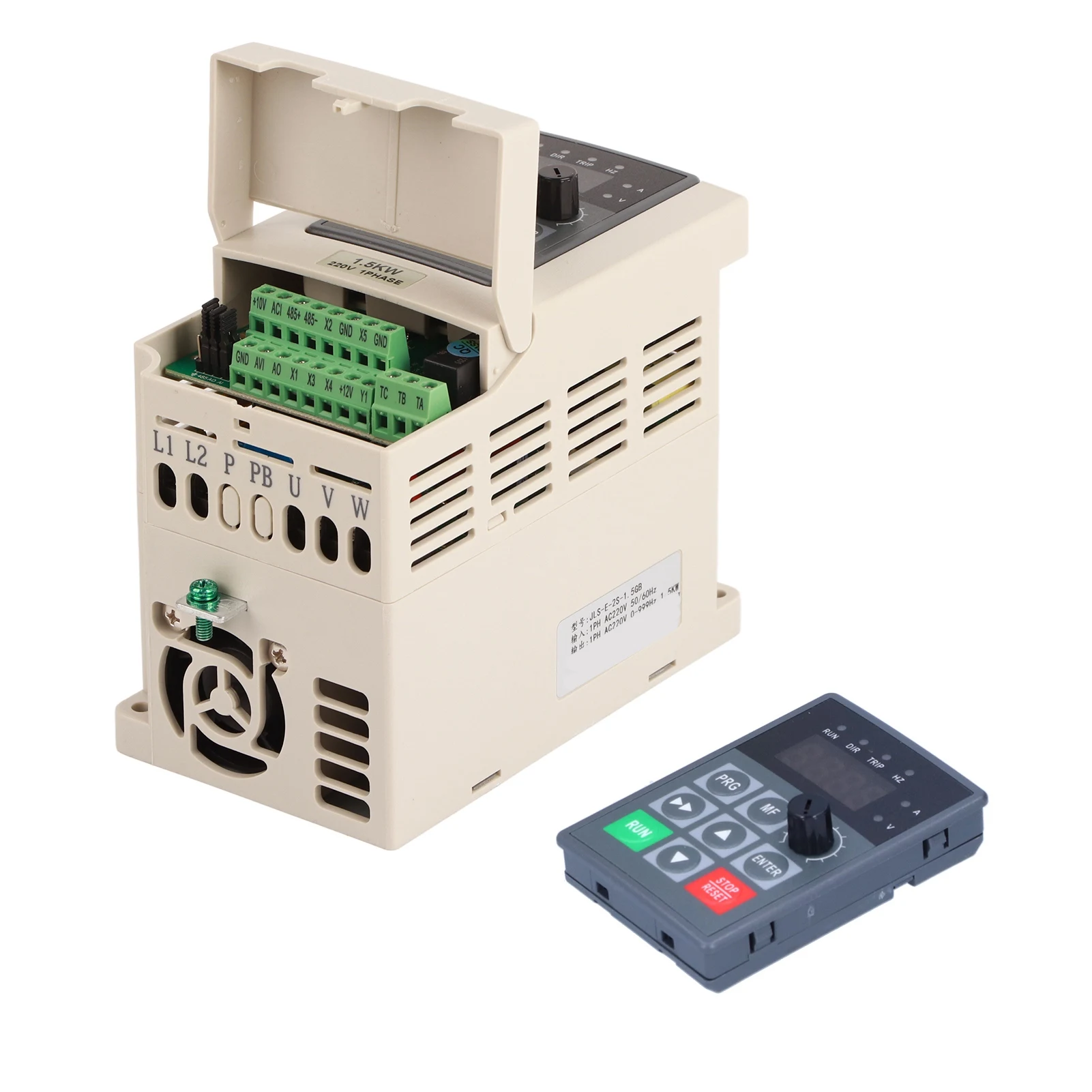 

Frequency Converter VFD Frequency Inverter Variable Frequency Drive Single Phase Input Output with PAM Control 220V JLS‑E‑2S