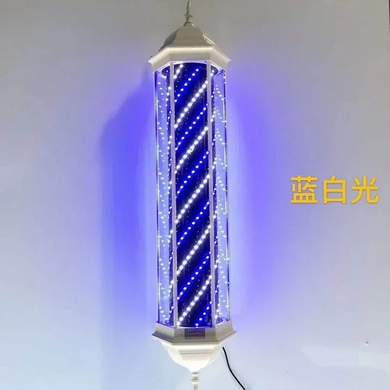 For Beauty LED Turn Light Retro Haircut Sign Outdoor Wall Box Barber Shop Decorative Lighting Vintage Style Bright